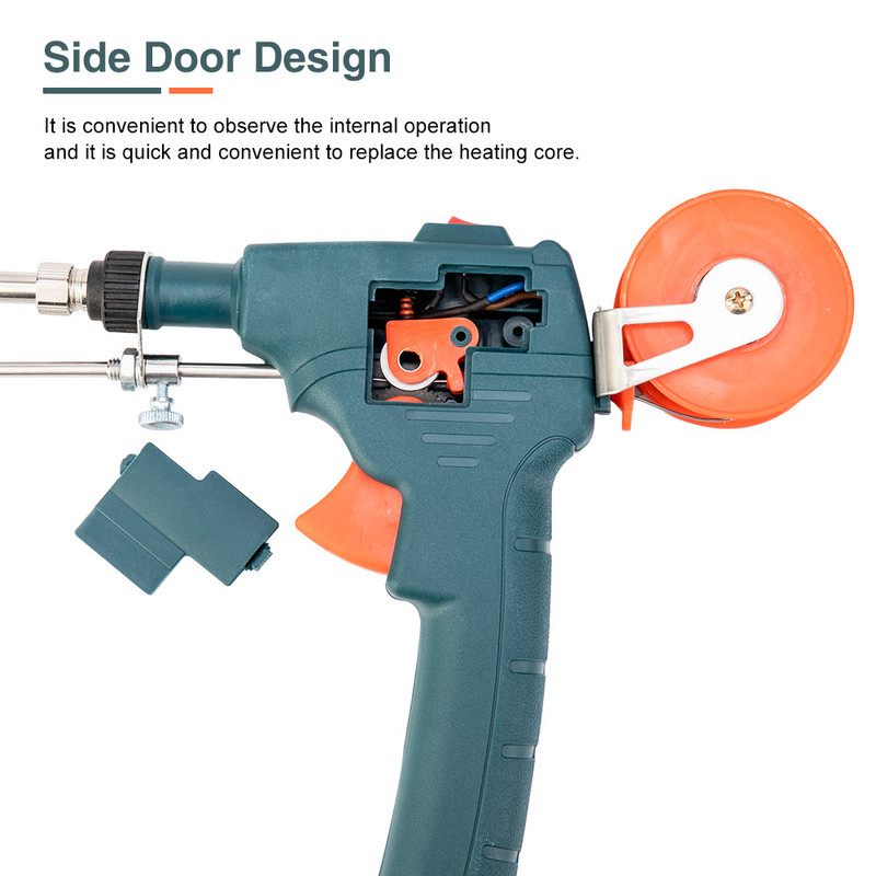 110V/220V 60W Trimite automat pistol de tablă fier de lipit de mână căldură externă cu comutator de alimentare Instrument de reparare a sudării