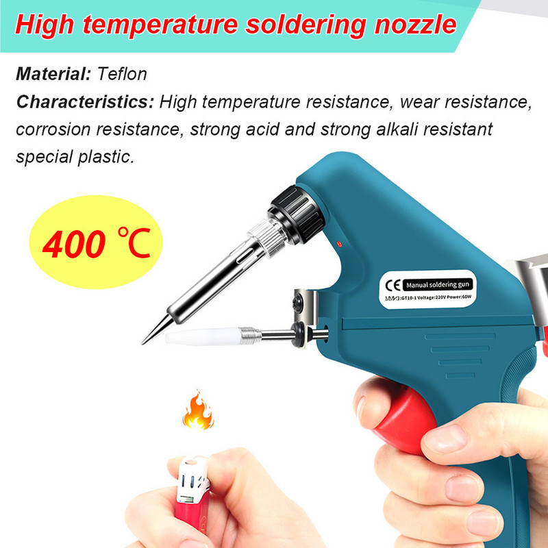 60 W jootekolb masin jootepüstoli sisemine kuumus kiire termiline jootekolb automaatse tina etteande masina remonditööriist