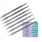 MasterXu JABE UD 1200 uzgaļi UD-1200 lodēšanas stacijas uzgalis, asas izliekuma asmeņi lēciena vadam Home Button Repair Face ID Flex remonts