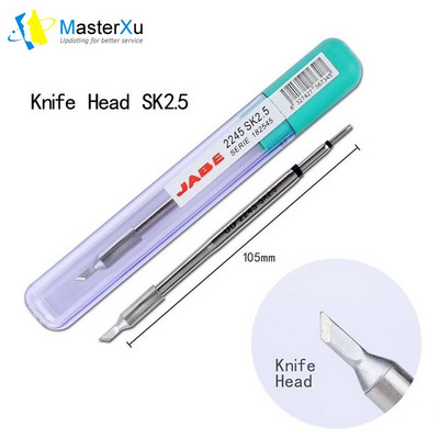 MasterXu JABE UD 1200 uzgaļi UD-1200 lodēšanas stacijas uzgalis, asas izliekuma asmeņi lēciena vadam Home Button Repair Face ID Flex remonts