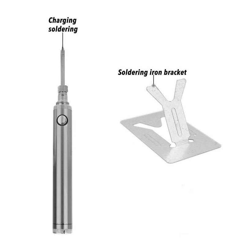 Fier de lipit cu încărcare fără fir 5v 15w Usb Reîncărcabil rapid 380°c Instrument de sudare Microelectronică Fier portabil R I7z9