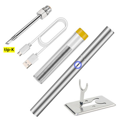 Vezeték nélküli töltés elektromos forrasztópáka ón forrasztópáka USB gyorstöltés hordozható mikroelektronikai javító hegesztőszerszámok