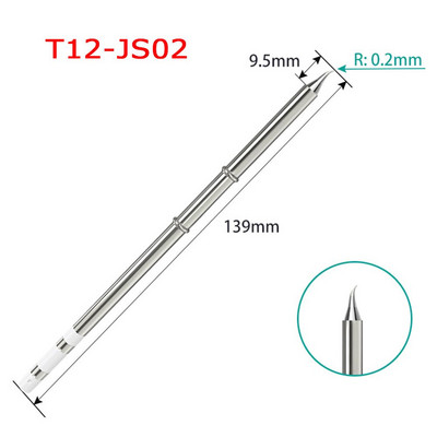 T12 elektromos forrasztópáka hegyű forrasztóállomás készletek Réz ólommentes hegesztőeszköz Fx951 Rework Station hegesztőpadhoz