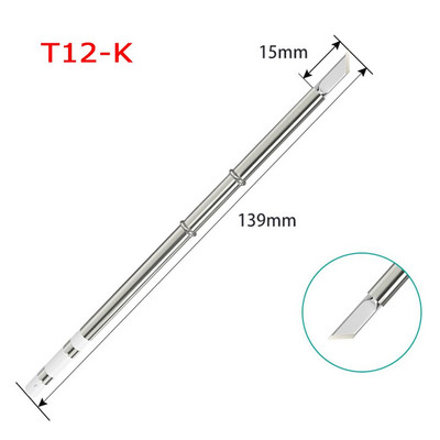 T12 elektromos forrasztópáka hegyű forrasztóállomás készletek Réz ólommentes hegesztőeszköz Fx951 Rework Station hegesztőpadhoz