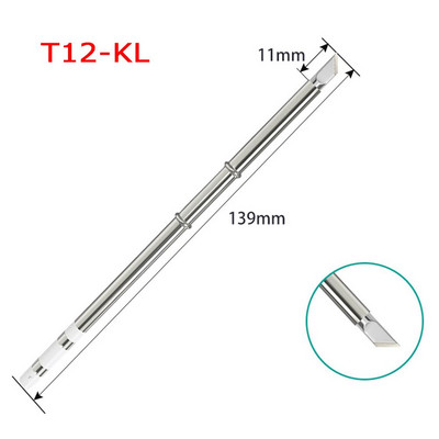 T12 elektromos forrasztópáka hegyű forrasztóállomás készletek Réz ólommentes hegesztőeszköz Fx951 Rework Station hegesztőpadhoz