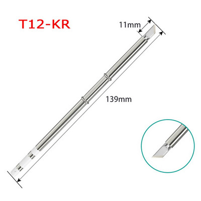 T12 elektromos forrasztópáka hegyű forrasztóállomás készletek Réz ólommentes hegesztőeszköz Fx951 Rework Station hegesztőpadhoz