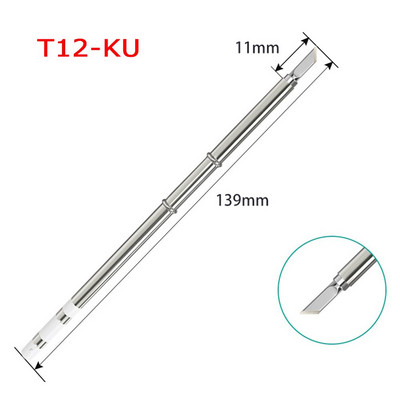 T12 elektromos forrasztópáka hegyű forrasztóállomás készletek Réz ólommentes hegesztőeszköz Fx951 Rework Station hegesztőpadhoz