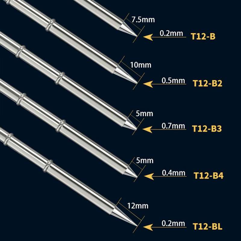 T12 elektromos forrasztópáka hegyű forrasztóállomás készletek Réz ólommentes hegesztőeszköz Fx951 Rework Station hegesztőpadhoz