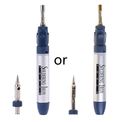 3in1 Butāna gāzes lodāmurs Bezvadu metināšanas lodlampa lodēšanas rīks Elektriskie gāzes lodāmura instrumenti