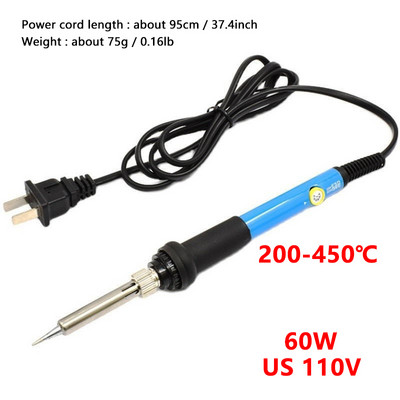 11 az 1-ben, állítható hőmérsékletű elektromos forrasztópáka 220V 110V 60W hegesztőforrasztó-újrafeldolgozó állomás melegítő ceruzacsúcsok javítószerszám