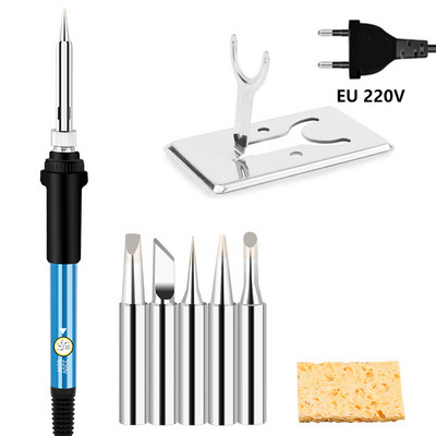 11 az 1-ben, állítható hőmérsékletű elektromos forrasztópáka 220V 110V 60W hegesztőforrasztó-újrafeldolgozó állomás melegítő ceruzacsúcsok javítószerszám