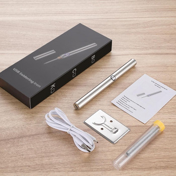 1 Σετ βολικό μίνι κολλητήρι ασφαλές για χρήση στυλό συγκόλλησης USB Charging Mini Soldering Welding Pen Repair