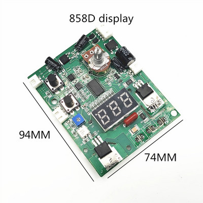 858A forrólevegős pisztoly áramköri lap 858D digitális kijelző, állítható hőmérsékleti sáv alvó áramköri lap vezérlőkártya