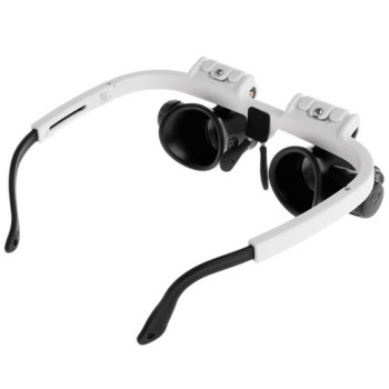 LED лента за глава Лупа Hands Free Увеличителни очила за бижута Лупа Часовник Електронен ремонт 8x 15x 23x Обектив Лупа