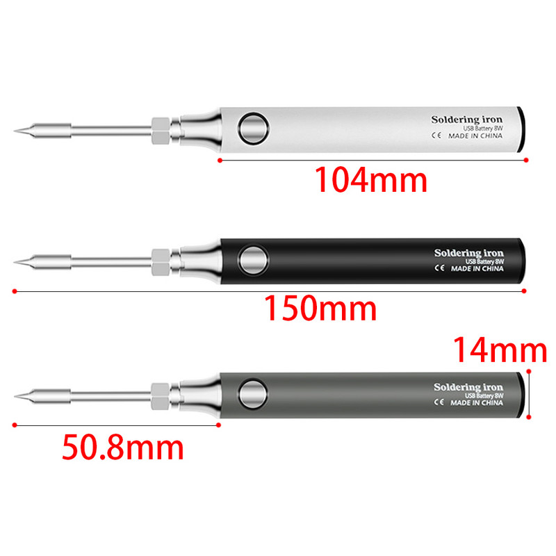 Φορητό κολλητήρι εργαλειοθήκη USB 5V 8W Ηλεκτρική Επαναφορτιζόμενη και Ρύθμιση Θερμοκρασίας Εξοπλισμός Συγκόλλησης