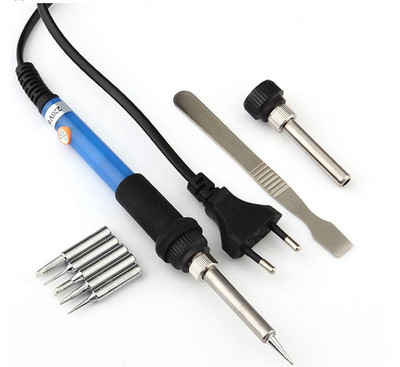 EU pistik 60W 220V Reguleeritav temperatuur elektrikeevitus jootmine jootekolb ümbertöötlemisjaam käepide kuumuspliiats tööriista hulgimüük