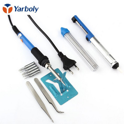 EU pistik 60W 220V Reguleeritav temperatuur elektrikeevitus jootmine jootekolb ümbertöötlemisjaam käepide kuumuspliiats tööriista hulgimüük