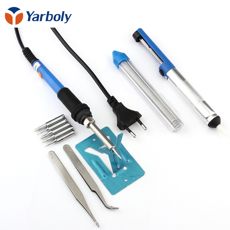 EU pistik 60W 220V Reguleeritav temperatuur elektrikeevitus jootmine jootekolb ümbertöötlemisjaam käepide kuumuspliiats tööriista hulgimüük