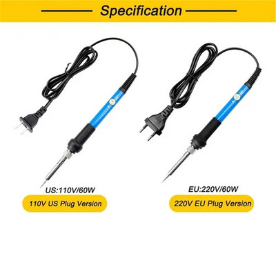 Jootekolb Reguleeritava temperatuuriga elektriline jootekolb ümbertöötlemisjaam minikäepidemega kuumapliiats keevitamise remonditööriistad 220V 110V