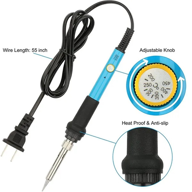 Jootekolb Reguleeritava temperatuuriga elektriline jootekolb ümbertöötlemisjaam minikäepidemega kuumapliiats keevitamise remonditööriistad 220V 110V