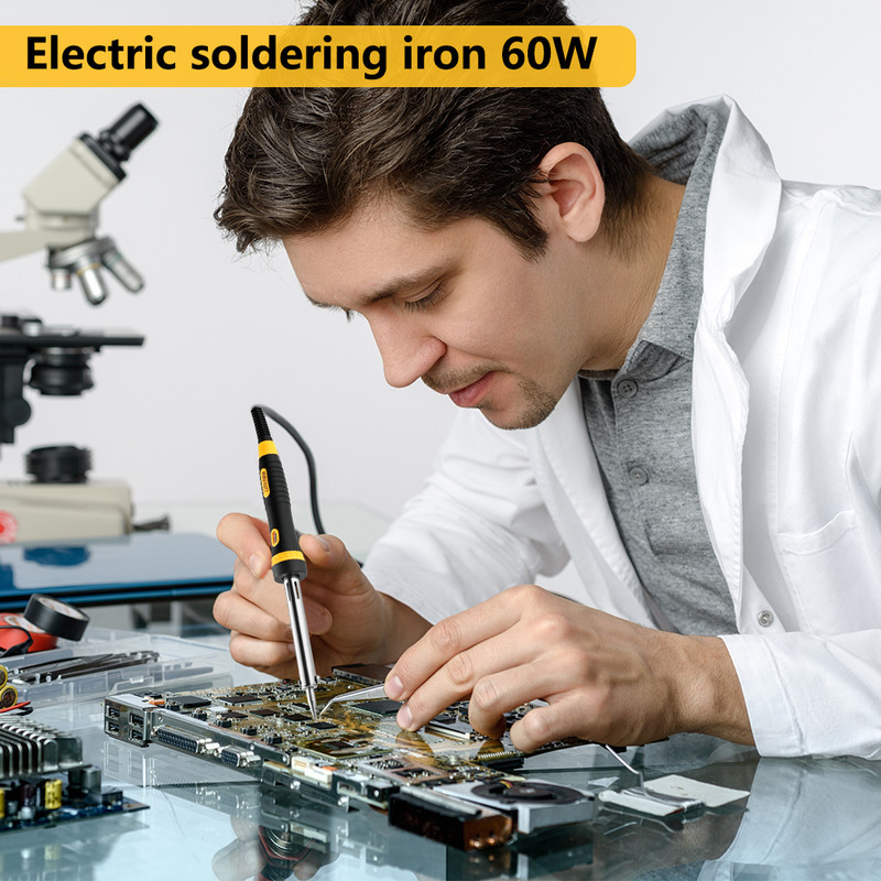 60W 220V elektriskā lodāmura sildīšanas rīks viegls lodēšanas čuguna metināšana 26 CM ar ES spraudni Dropship