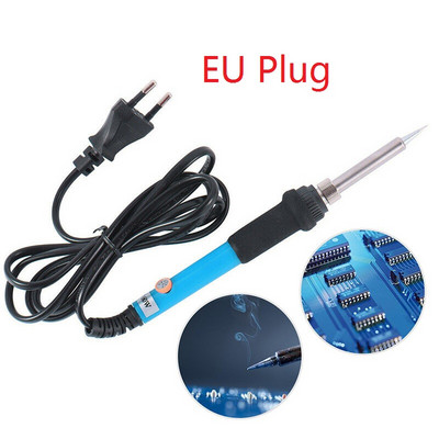 Kit fiare de lipit electrice 60W 220V Temperatura reglabilă cu sârmă de lipit Sârmă de fier Pistol de sudură EU US UK Plug Repair Tool