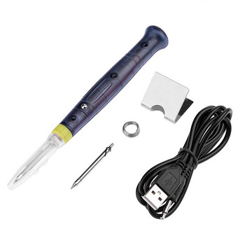 ANENG 5V 8W преносим USB поялник с електрическо захранване Комплект с накрайник за писалка с докосване