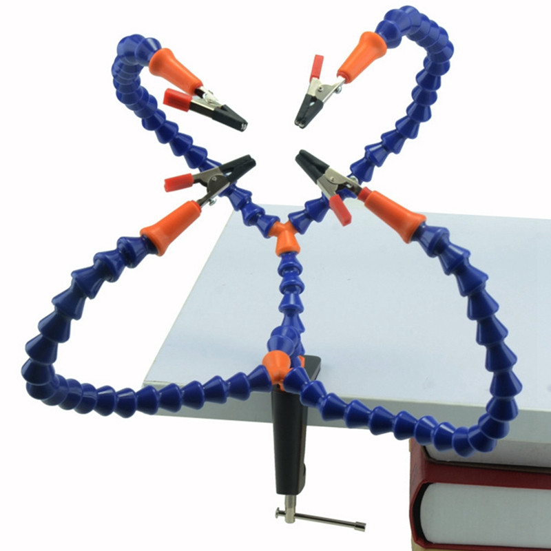 4 tk painduv käsi abistavad käed kolmanda käe jootmistööriist PCB hoidiku keevitusalus PCB parandamise trükkplaadi jaoks