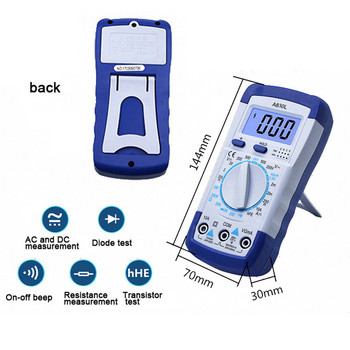 1Pcs A830L LCD Ψηφιακό πολύμετρο AC DC Δίοδος Τάσης Freguency Multitester Current Tester Luminous Display with Buzzer Function