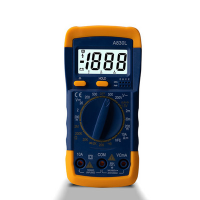 1 tk A830L LCD digitaalne multimeeter vahelduvvoolu alalispinge diood Freguency multitester Voolu tester helendav ekraan koos helisignaaliga
