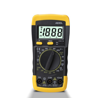1 tk A830L LCD digitaalne multimeeter vahelduvvoolu alalispinge diood Freguency multitester Voolu tester helendav ekraan koos helisignaaliga