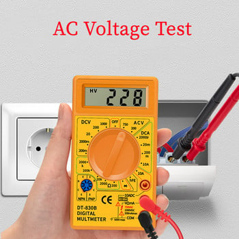 DT830B AC/DC LCD цифров мултицет 750/1000V волтметър амперметър ом тестер високобезопасен ръчен измервателен уред цифров мултицет