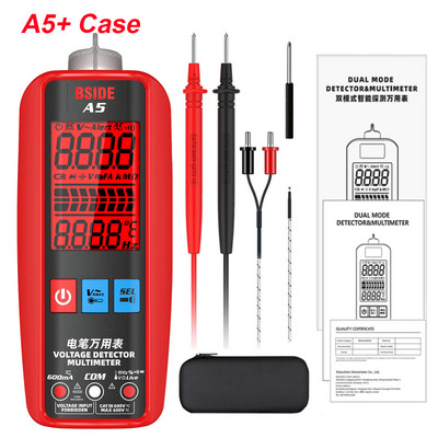 BSIDE A1 minimultimeeter LCD digitaalne tester pingedetektor 2000 loendab alalis-/ vahelduvvoolu pinge sagedustakistus NCV pidevus reaalajas