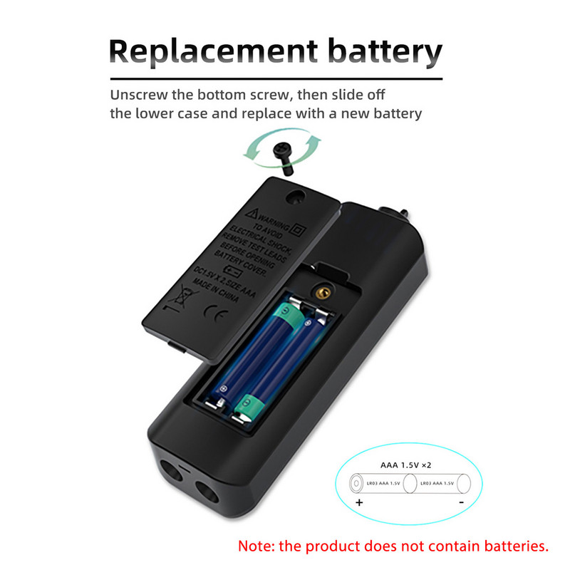 BSIDE A1 minimultimeeter LCD digitaalne tester pingedetektor 2000 loendab alalis-/ vahelduvvoolu pinge sagedustakistus NCV pidevus reaalajas