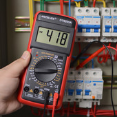 DT9205A DMM Professzionális Multiméter Digitális hFE AC DC Feszültségáram 1000V 20A Kapacitás Ellenállás Folytonosság Dióda Teszter