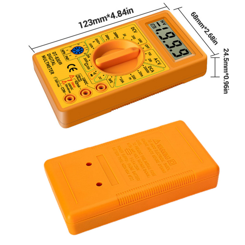 Dt830b digitális multiméteres mini univerzális kézi multiméteres elektromos műszer