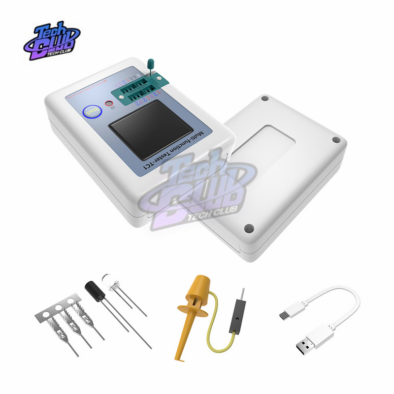 LCR-TC1 TC1 LCR-T7 tranzisztor tesztelő multiméter színes kijelzős TFT dióda trióda MOS/PNP/NPN kondenzátor ellenállás tranzisztorhoz