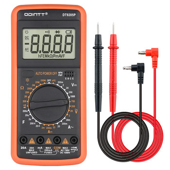 Мултицет Цифров професионален Multimetro Ohm Diode hFE Капацитивни Електрически инструменти AC DC напрежение Тестер за ток Multimet