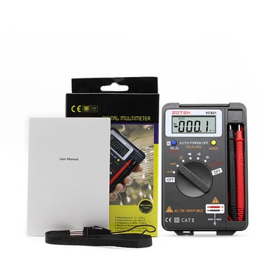 Multimetru digital ZOYI VC921 3 3/4 Personal Mini multimetru digital de buzunar tester de frecvență de rezistență la capacitate