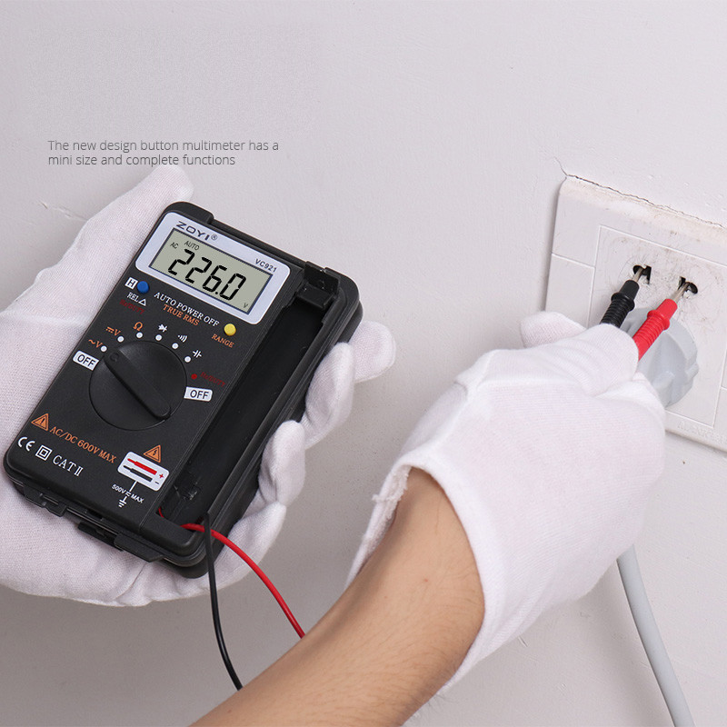 Multimetru digital ZOYI VC921 3 3/4 Personal Mini multimetru digital de buzunar tester de frecvență de rezistență la capacitate