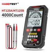 HABOTEST digitaalne multimeeter HT125A HT125B automaatne multimetro AC 600V DC 600V pinge 4000 loeb professionaalsete multimeetrite tester