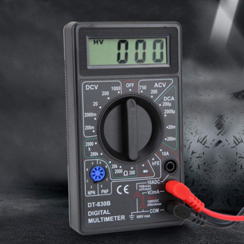 DT830B AC/DC LCD Ψηφιακό πολύμετρο 750/1000V Voltmeter Αμπερόμετρο Ohm Tester Υψηλής ασφάλειας Μετρητής χειρός Ψηφιακό πολύμετρο