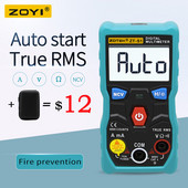 ZOYI ZT-S1 digitális multiméter teszter, automatikus mérési távolsággal True rms automotriz Mmultimetro NCV LCD háttérvilágítással + zseblámpával, mint az RM403B
