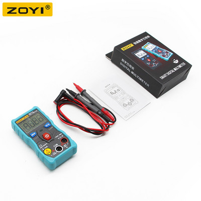 ZOYI ZT-S1 digitális multiméter teszter, automatikus mérési távolsággal True rms automotriz Mmultimetro NCV LCD háttérvilágítással + zseblámpával, mint az RM403B