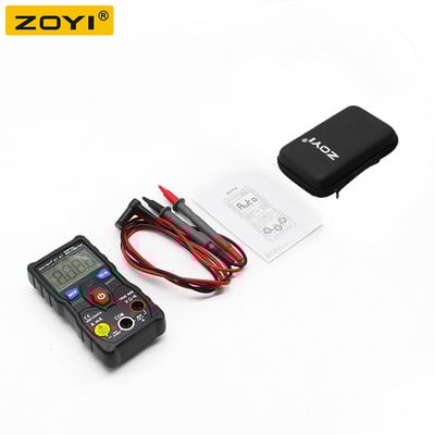 ZOYI ZT-S1 digitális multiméter teszter, automatikus mérési távolsággal True rms automotriz Mmultimetro NCV LCD háttérvilágítással + zseblámpával, mint az RM403B