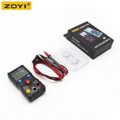 ZOYI ZT-S1 digitális multiméter teszter, automatikus mérési távolsággal True rms automotriz Mmultimetro NCV LCD háttérvilágítással + zseblámpával, mint az RM403B