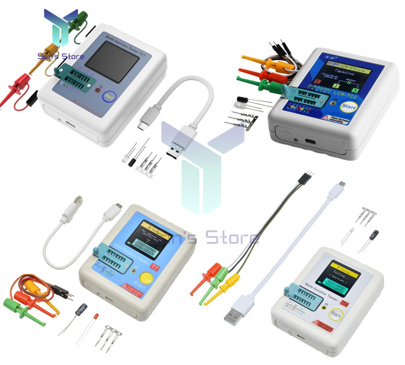 Uusim LCR-TC2 TC-T7-H LCR-TC1 transistori testeri multimeeter dioodtrioodile MOS/PNP/NPN kondensaatoritakisti transistor Vahetage