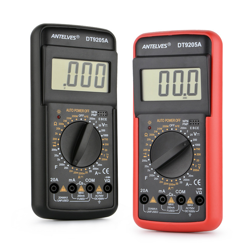 Multimetru digital profesional 1000V 20A DT9205 Voltmetru Multimetro Instrument electric DIY Tester Indicator de tensiune Contor de curent