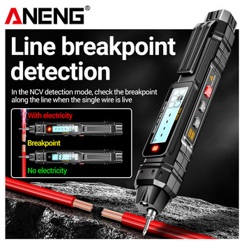 ANENG A3005 Digital Multimeter Pen 4000Counts Professional Meter Безконтактен автоматичен AC/DC тестер за напрежение Ом диод NCV тестер Инструмент