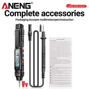 ANENG A3005 Digital Multimeter Pen 4000Counts Professional Meter Безконтактен автоматичен AC/DC тестер за напрежение Ом диод NCV тестер Инструмент